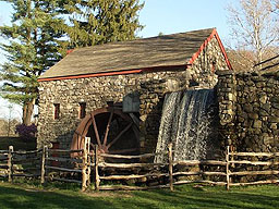 粉を挽くための古い水車小屋（The Wayside Inn／マサチューセッツ州）