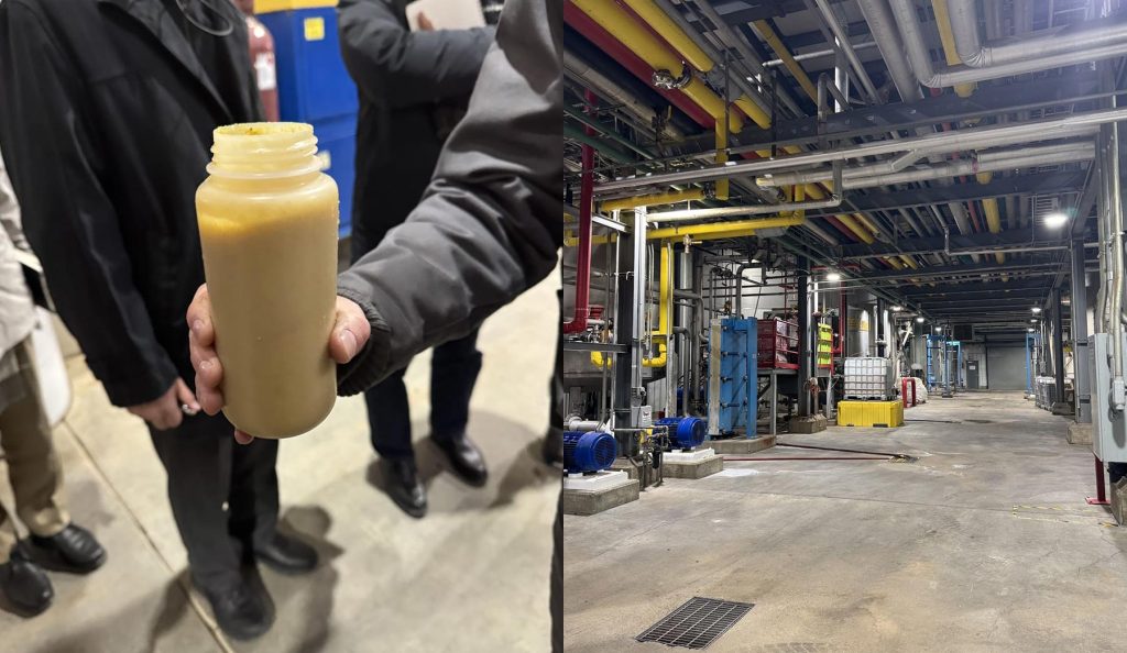 バイオエタノール工場の様子